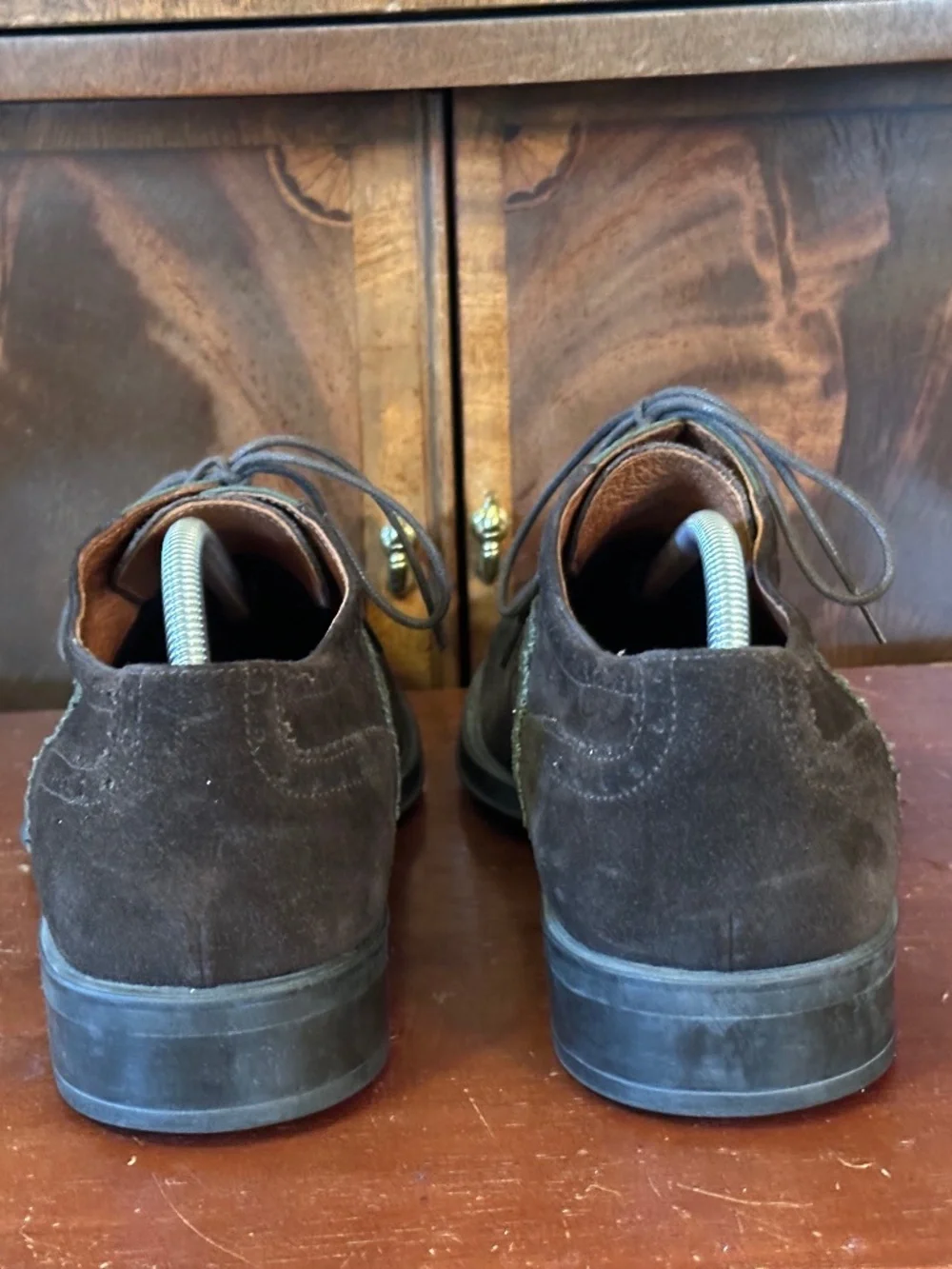 Donald J Pliner Suede Two-Tone Wingtip Oxfords